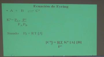 Fisicoquímica 2020. Teoría del Estado de Transición.